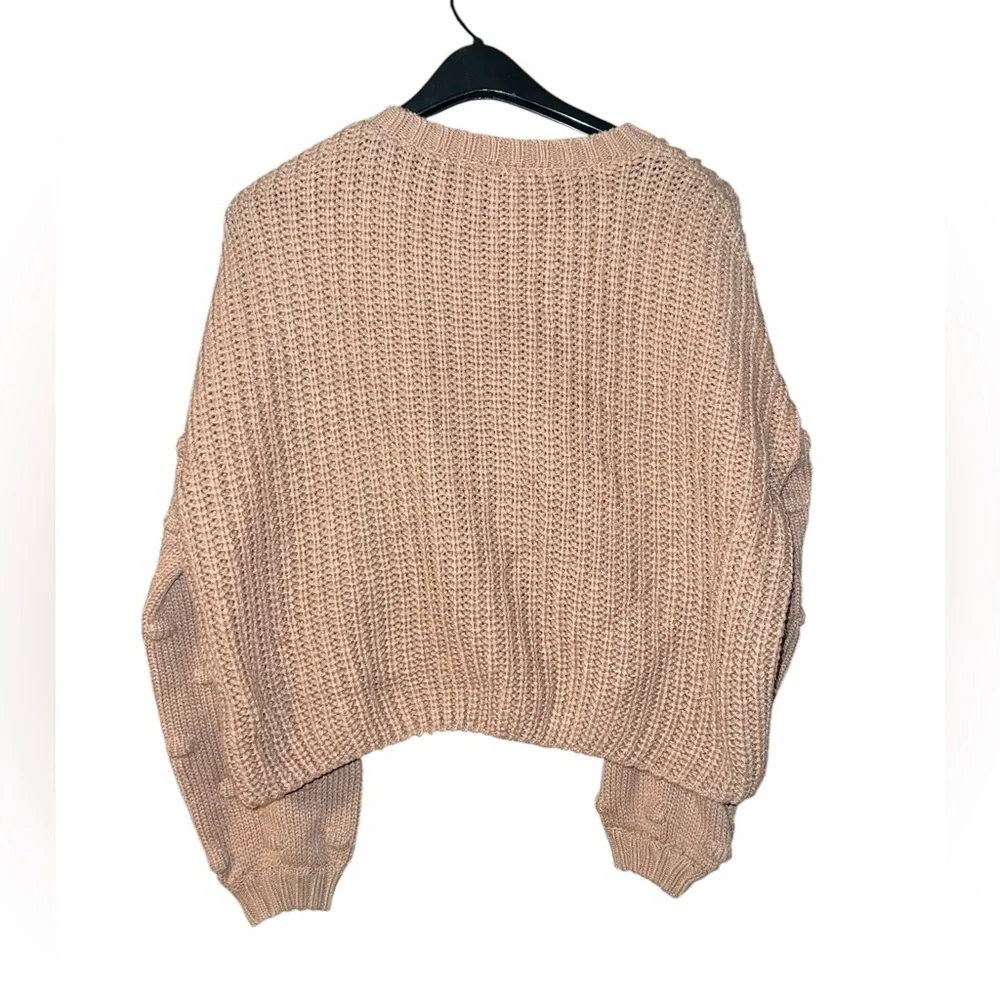 Moon & Madison Pink Bubble Sweater Women’s Medium - Picture 2 of 4
